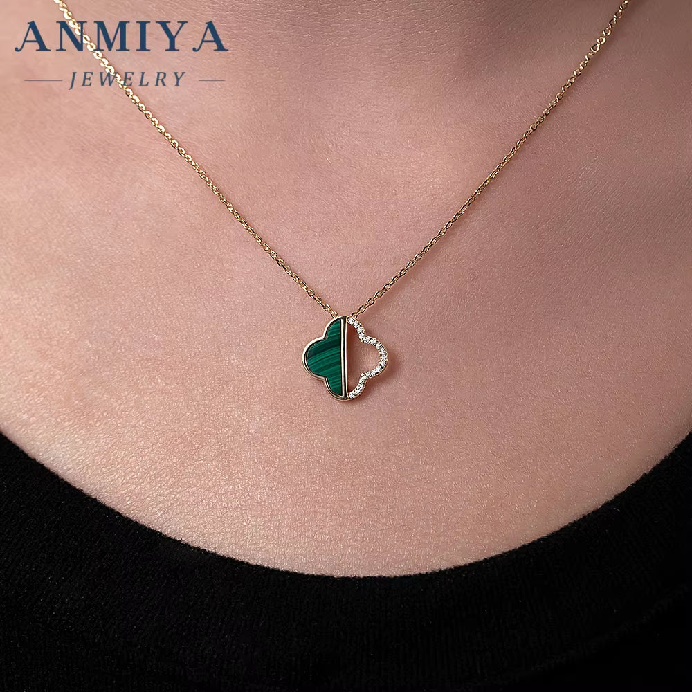 Malachite 925 Necklace, a Stunning Silver Jewelry Addition to Your Collection