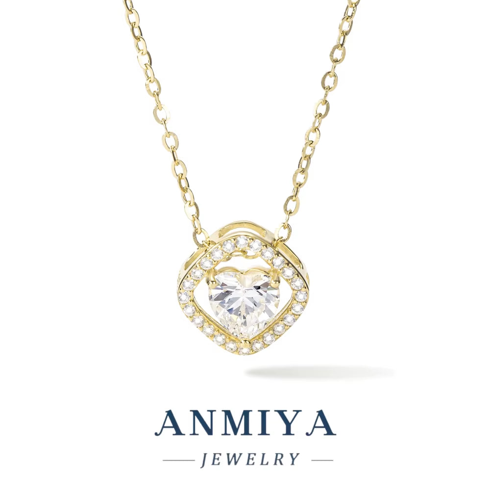 High Quality Unique Fashion Jewelry Heart Necklaces Luxury Pendants Necklace Jewelry Wholesale 925 Silver Custom Logo