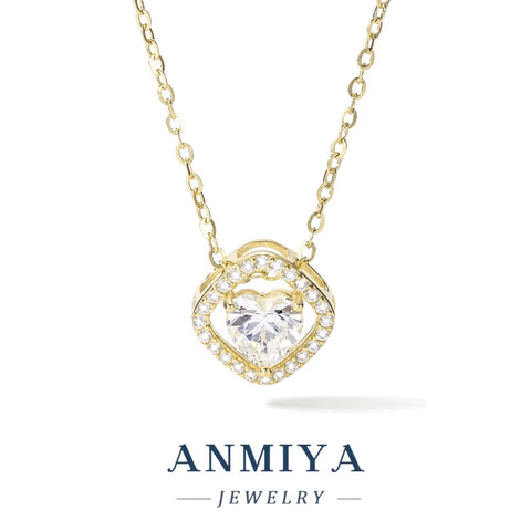 High Quality Unique Fashion Jewelry Heart Necklaces Luxury Pendants Necklace Jewelry Wholesale 925 Silver Custom Logo