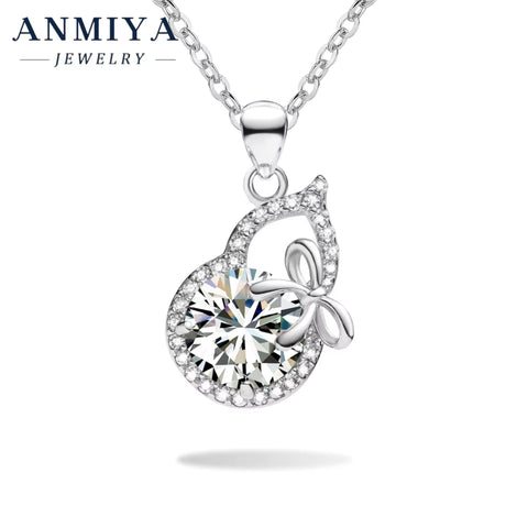 Hypoallergenic 925 Silver Moissanite Jewelry - Earring and Necklace Set, Sterling Silver 925 Jewelry Premium Collection