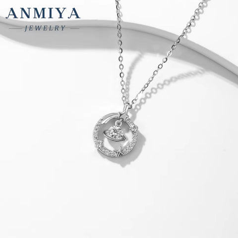 INS High Quality Cute Celestial Star Pendant Necklace for Women 925 Sterling Silver Necklace for Gift