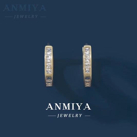 925 Sterling Silver 14K 18K Gold Plated Popular Women Fine Jewelry Timeless Huggie Hoop Earring Wholesale