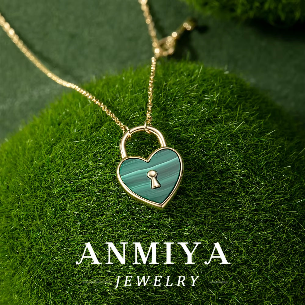 925 Sterling Silver Jewelry: Malachite Necklace, Perfect for Everyday Wear and Special Events