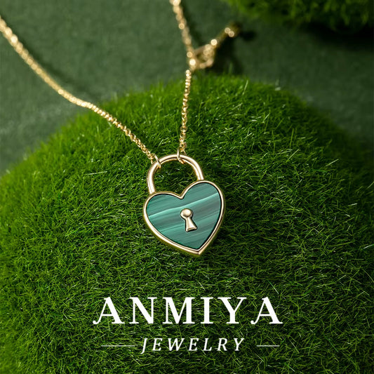 925 Sterling Silver Jewelry: Malachite Necklace, Perfect for Everyday Wear and Special Events