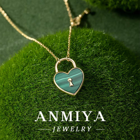 925 Sterling Silver Jewelry: Malachite Necklace, Perfect for Everyday Wear and Special Events