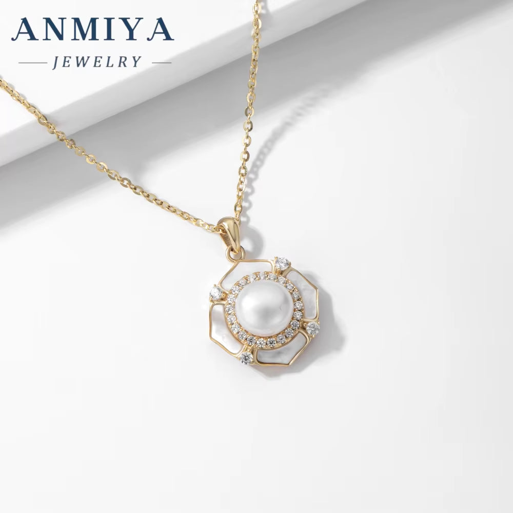 Temperament Fine Fashion Jewelry Fresh Water Pearl Necklace Women 925 Sterling Silver Necklace for Girl Wholesale