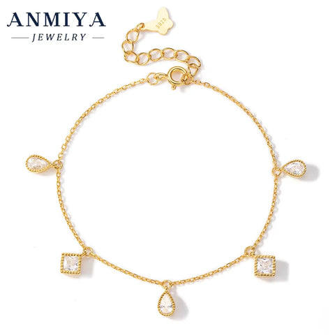 Trendy Silver Jewelry Instagram Clover Bracelet Social Media Popular Silver Clover Bracelet