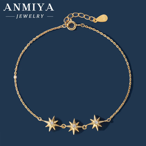 925 Sterling Silver Jewelry Lucky Clover Star Bracelet Adjustable Chain for Daily Wear Silver Clover Bracelet