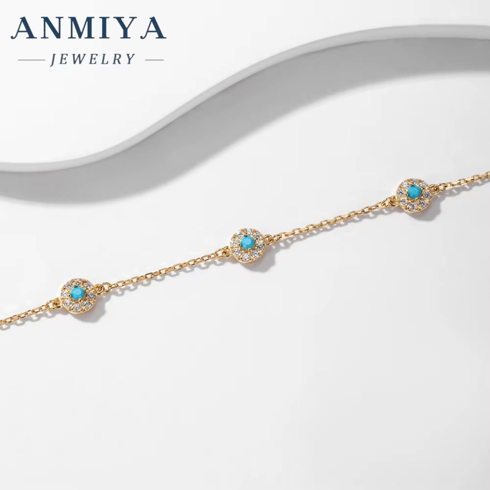 New Arrival 925 Silver 18K Gold Plated Zircon Ladies Fine Jewelry Sterling 925 Silver Bracelet for Bestfriend