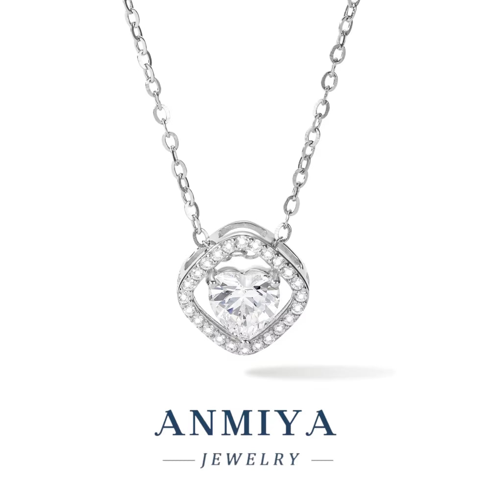 Best Selling Unique Fashion Jewelry Heart Necklaces Luxury Pendants Necklace Jewelry Wholesale 925 Silver Necklace