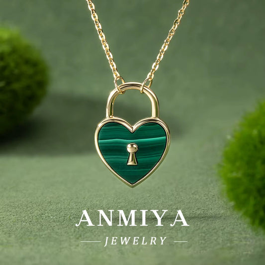 925 Sterling Silver Jewelry: Malachite Necklace, Perfect for Everyday Wear and Special Events