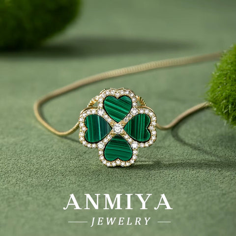 Malachite Gemstone 925 Necklace, a Piece of Silver Jewelry for Your Unique Style