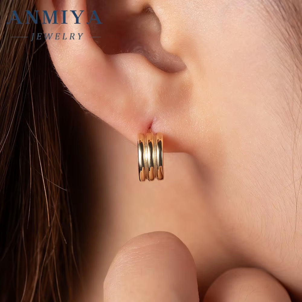 Fine Jewelry Earrings High Quality Fashion Jewelry Inspired Designer Stud Earrings 18K Gold Plated Earrings
