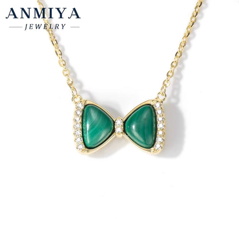 925 Sterling Silver Jewelry: Malachite Necklace, Crafted for Durability and Style