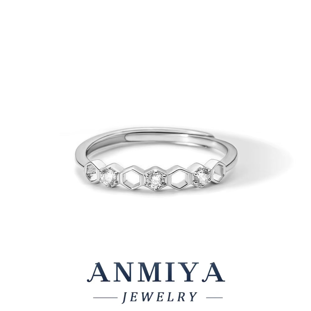 Fashion Jewelry 925 Sterling Silver Stacked Wear Ring Jewelry for Women 18K Gold Plated 925 Silver Wedding Engagement Rings