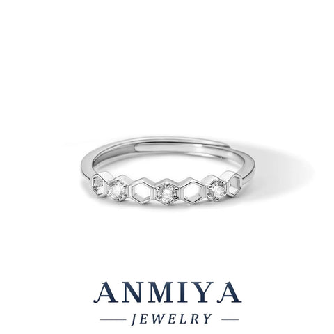 Fashion Jewelry 925 Sterling Silver Stacked Wear Ring Jewelry for Women 18K Gold Plated 925 Silver Wedding Engagement Rings