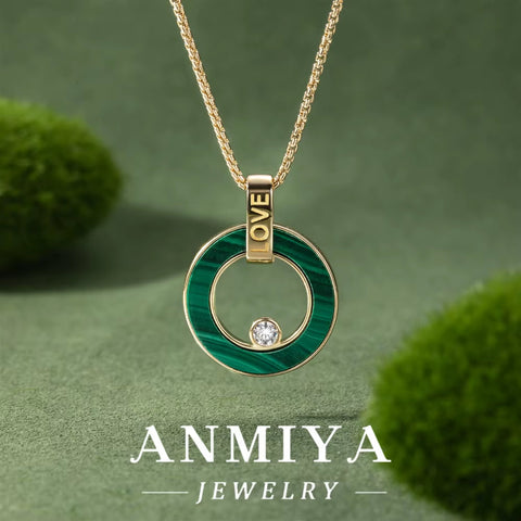 Malachite 925 Necklace: a Statement Piece of Silver Jewelry for Modern Women