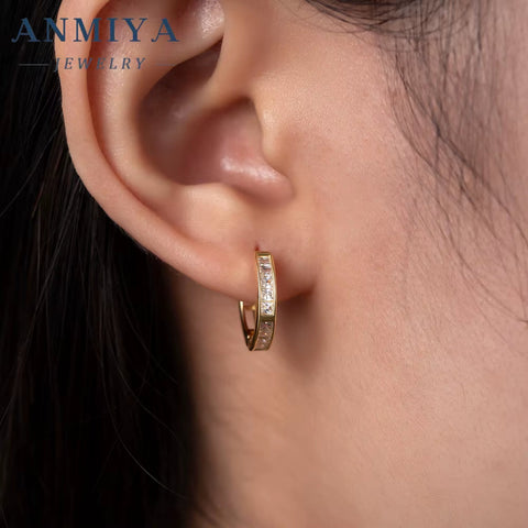 925 Sterling Silver 14K 18K Gold Plated Popular Women Fine Jewelry Timeless Huggie Hoop Earring Wholesale