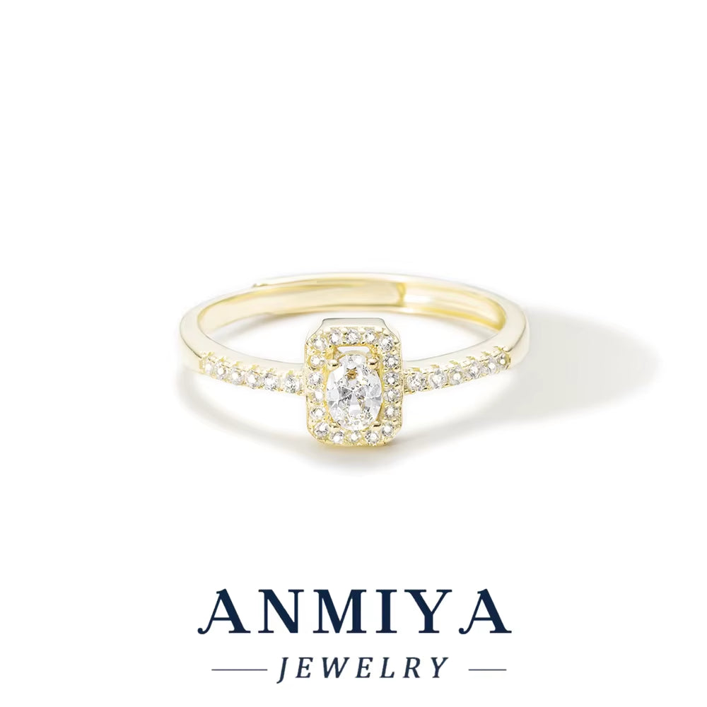 Simple Fashion Jewelry 925 Sterling Silver Plain Circle Ring Set for Women INS Style Niche Light Luxury Personality Base Ring