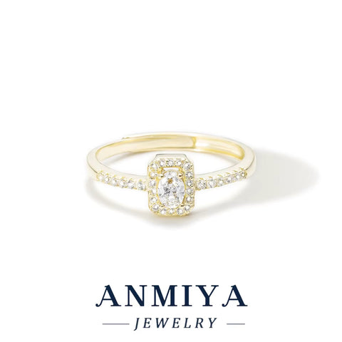 Fashion Jewelry 925 Sterling Silver Stacked Wear Ring Jewelry for Women 18K Gold Plated 925 Silver Wedding Engagement Rings