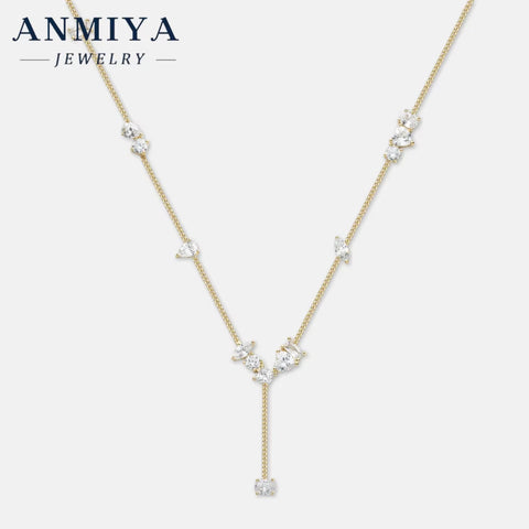 Zircon Pendent Silver Designer Minimalist Necklace 925 Sterling Silver Fashion Jewelry Necklaces for Women