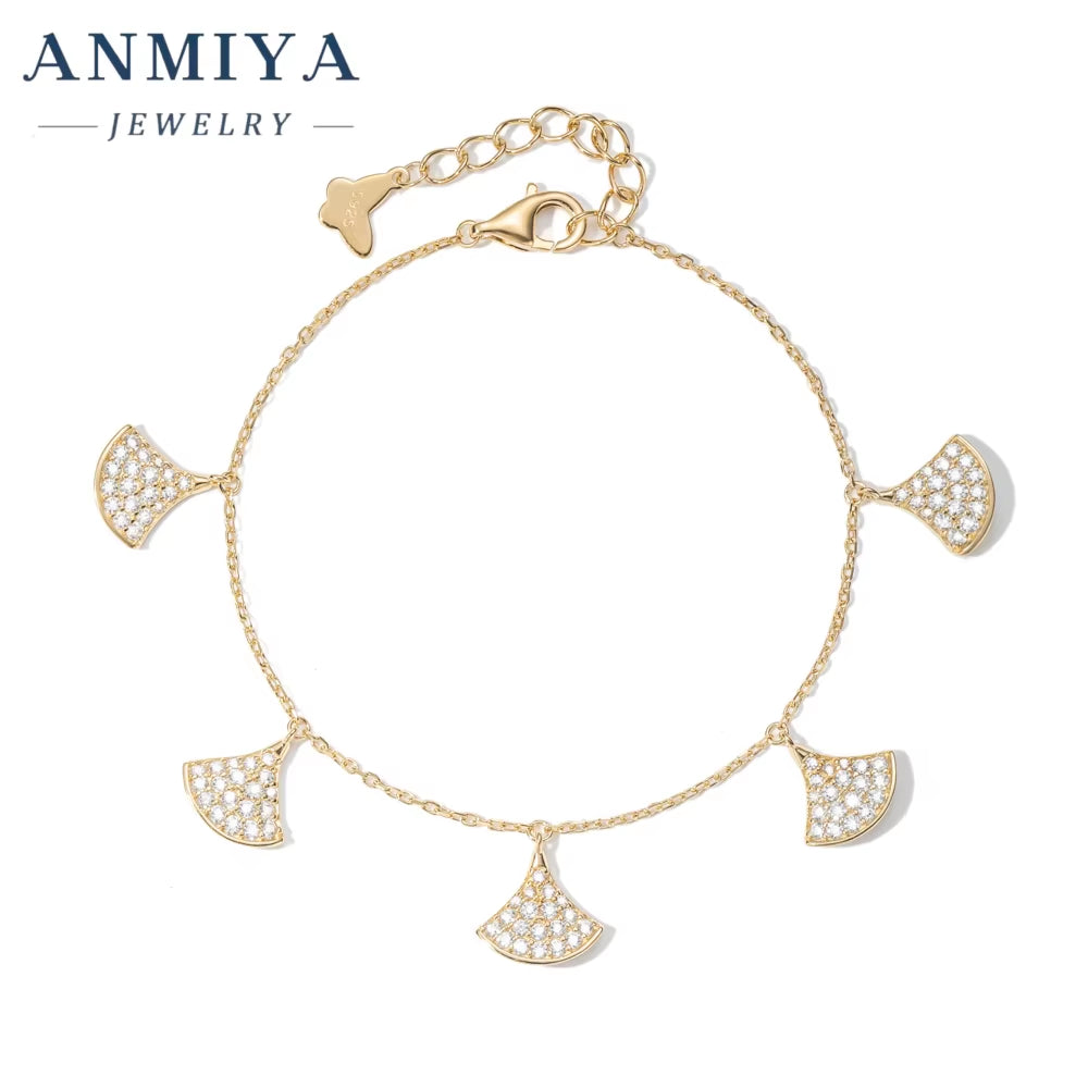 Minimalist Silver Jewelry Delicate Clover Bracelet with Mult-Leaves, Secure Lobster Clasp for Office Wear