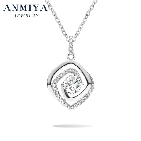 GRA Certified Moissanite 925 Silver Jewelry - Matching Earring Necklace Set, Premium Sterling Silver Jewelry Package