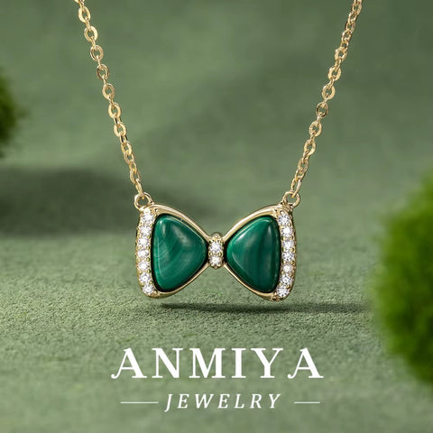 925 Sterling Silver Jewelry: Malachite Necklace, Crafted for Durability and Style