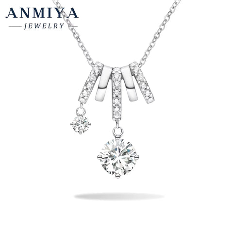 925 Sterling Silver Jewelry Set with ZIRCON - Matching Earrings & Necklace, Durable Silver 925 Jewelry Gift Package