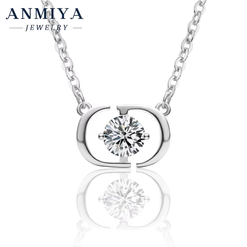 Bridal Moissanite 925 Silver Jewelry Set - Matching Earrings & Necklace, Sterling Silver 925 Jewelry Wedding Gift Package