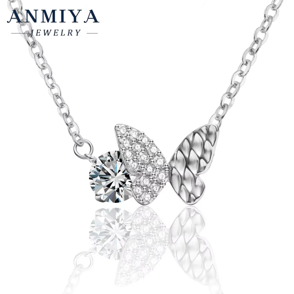 Moissanite Accent 925 Silver Jewelry - Luxury Earring Necklace Set, Anniversary Gift Silver 925 Jewelry Collection