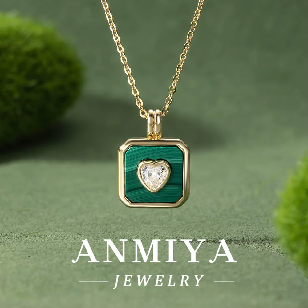 Malachite Gemstone 925 Necklace, a Piece of Silver Jewelry for Everyday Elegance