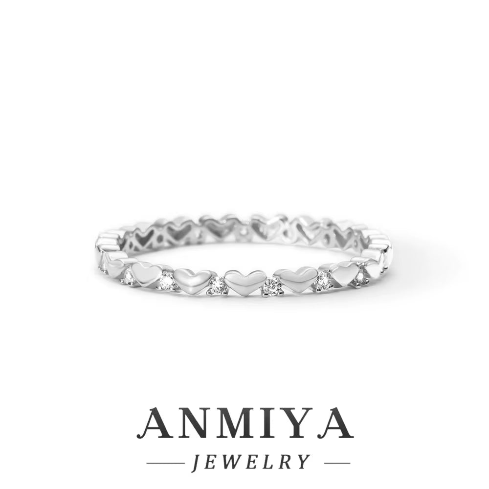 Simple Fashion Jewelry 925 Sterling Silver Plain Circle Ring Set for Women INS Style Niche Light Luxury Personality Base Ring