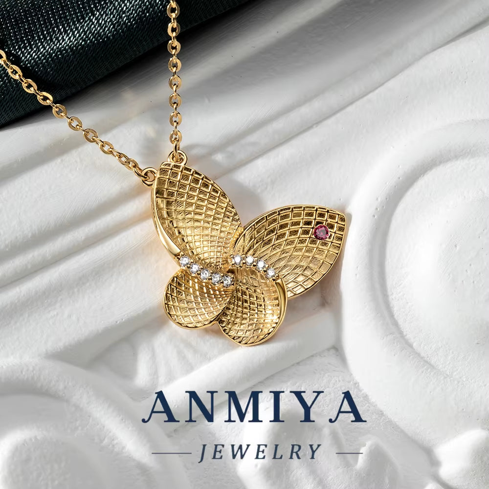 Silver Jewelry 925 Set - Butterfly 925 Necklace & Earrings, Sterling Silver Romantic Gift