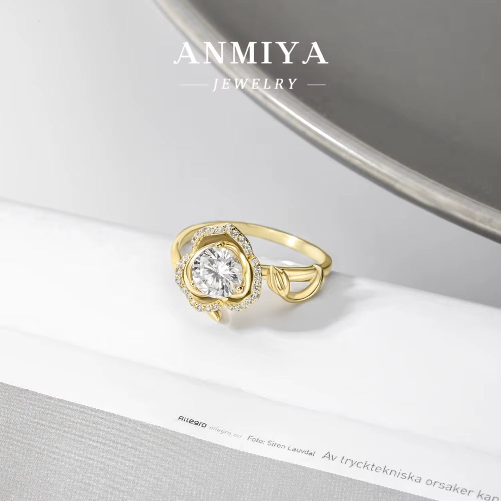 Wholesale 925 Sterling Silver White Gold Plated 5A Zircon Wedding Ring Set Women Fine Jewelry