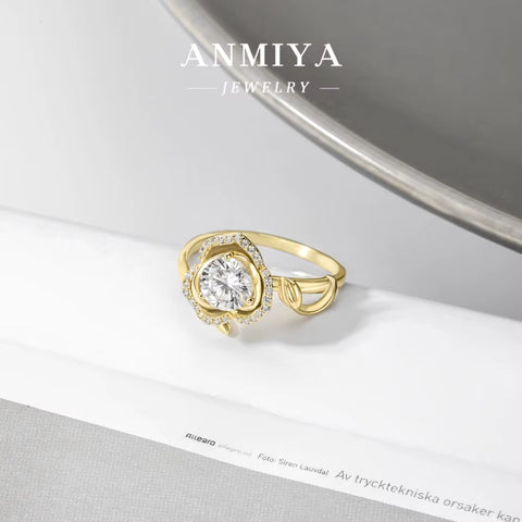 Wholesale 925 Sterling Silver White Gold Plated 5A Zircon Wedding Ring Set Women Fine Jewelry