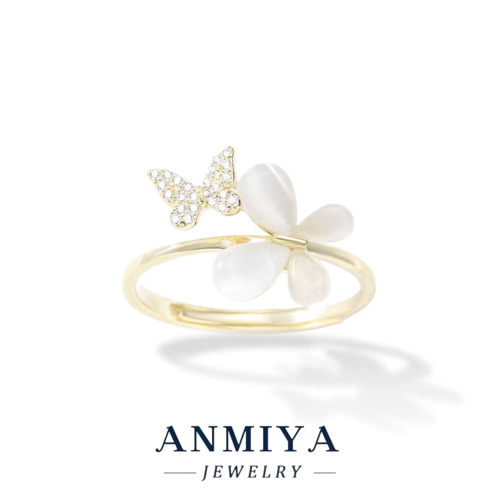 Fantasy Design Handmade Butterfly Ring Sterling Silver Music Festival Jewelry for Wholesale