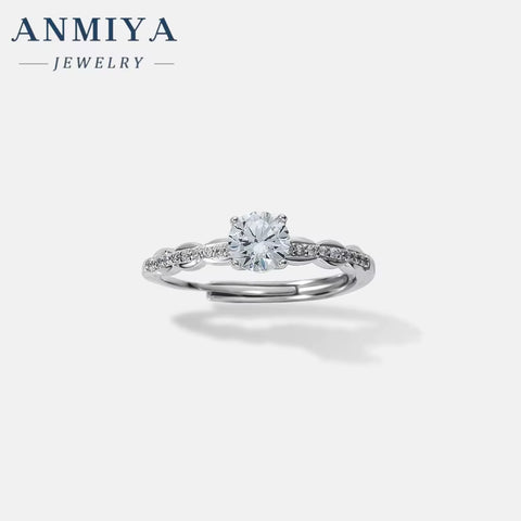 Jewelry Cubic Zirconia Engagement Wedding 925 Sterling Silver Oval Rings for Girls Engagement Rings