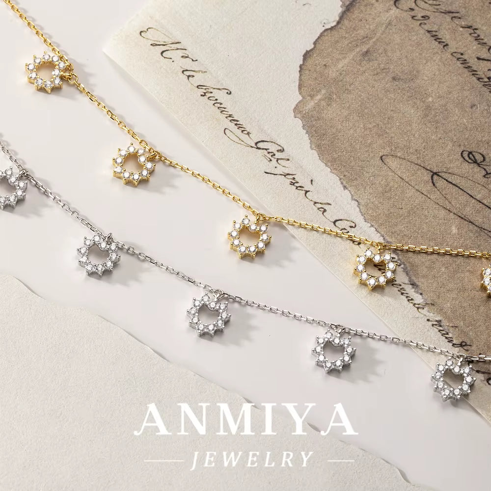 INS Hot Sales Jewelry Fine round Zircon Bracelet Bling Bling 925 Silver Ladies Wedding Link Custom Zircon Bracelet