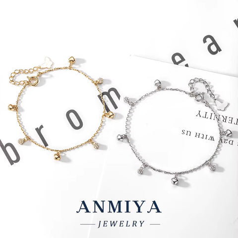 Wholesale Silver Jewelry Whimsical Clover Bracelet Multi-Heart & Floral Charms for Bridal Boutique Suppliers