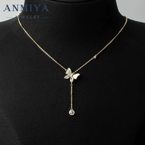 Women'S Fashion Sterling Silver Pendant Necklaces Elegant Jewelry for Anniversary Occasion