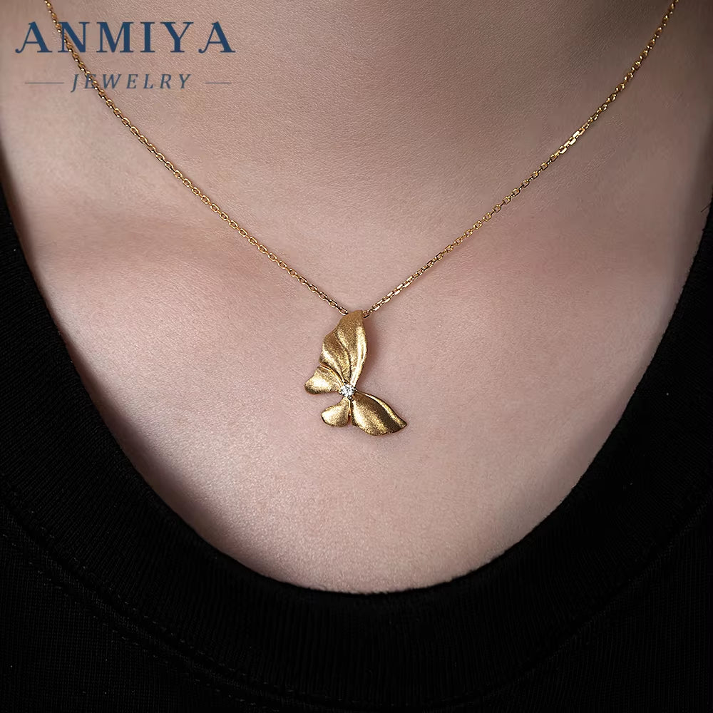 Sterling Silver 925 Butterfly Necklace - Boho Silver Jewelry Set with Pendant, 925 Silver Gift for Her