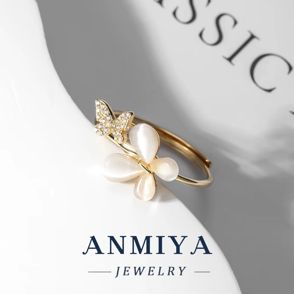 Fantasy Design Handmade Butterfly Ring Sterling Silver Music Festival Jewelry for Wholesale