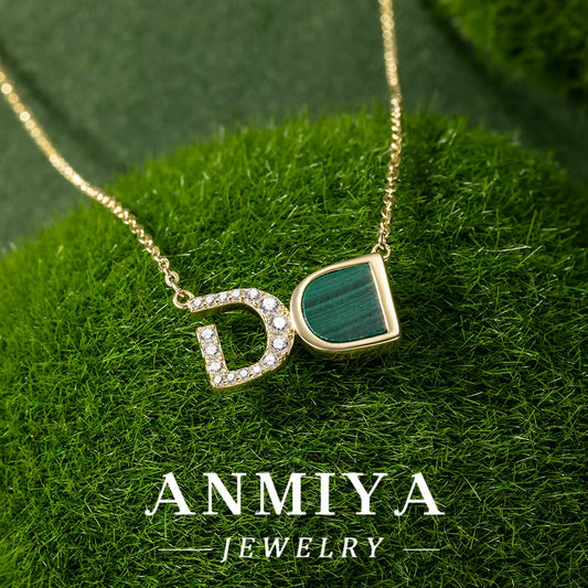 Malachite Gemstone 925 Necklace, a Piece of Silver Jewelry for Your Unique Style