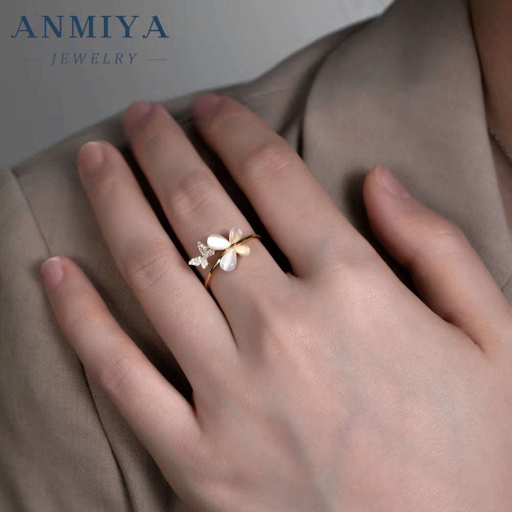 Fantasy Design Handmade Butterfly Ring Sterling Silver Music Festival Jewelry for Wholesale