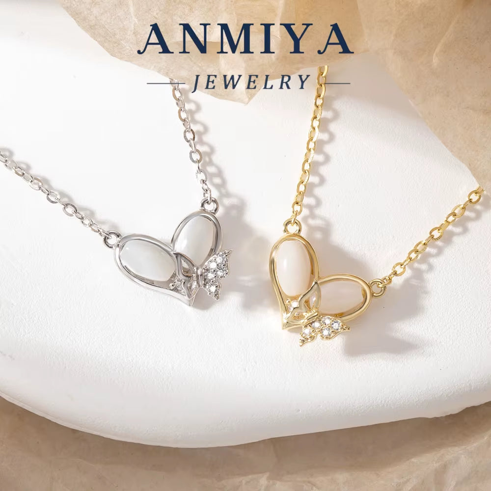 Exquisite 925 Sterling Silver Double Heart Pendant Linked Charm Best Jewelry Gift Couple Chain Necklace for Couples