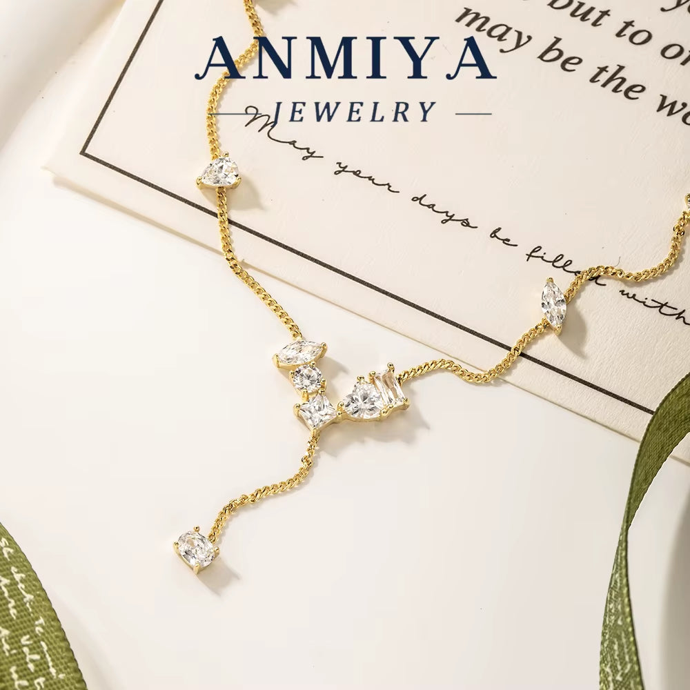 Custom 925 Sterling Silver Minimalist Designer Pendant Necklace for Women Link Chain Fashion Jewelry for Gifts