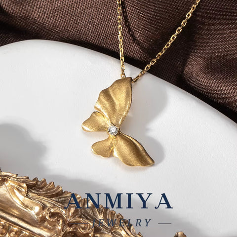 Sterling Silver 925 Butterfly Necklace - Boho Silver Jewelry Set with Pendant, 925 Silver Gift for Her