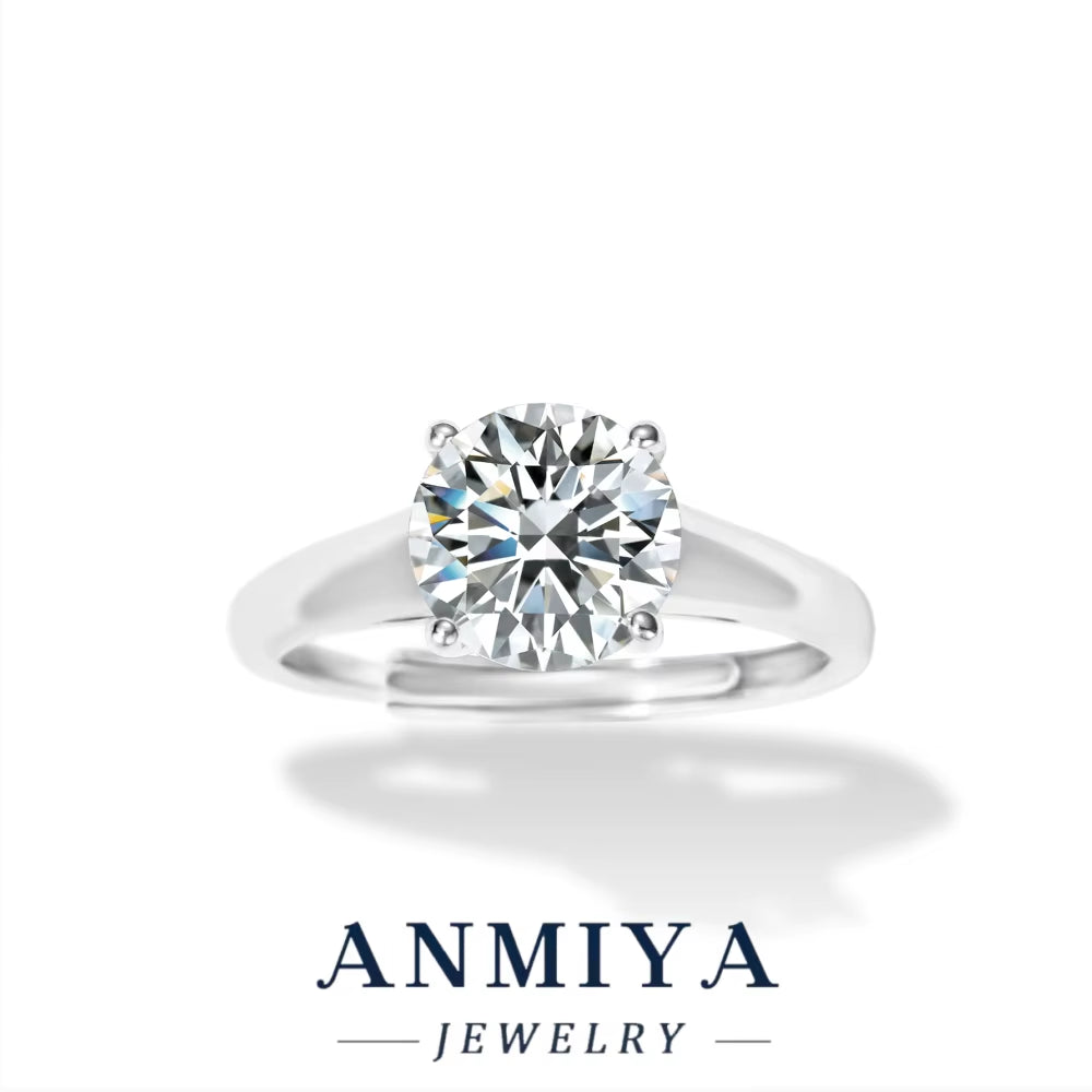 Brides Silver Jewelry - Matching 925 Sterling Silver Moissanite Stackable Rings Set with Gift Packaging