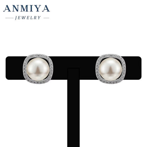 Fashionable Jewelry Earrings Fine Jewelry Fresh Water Pearls Stud Earrings for Ladies